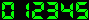 Green LCD counter